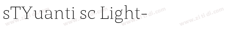 sTYuanti sc Light字体转换